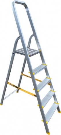 Стремянка алюминиевая АЛЮМЕТ АРА 7005 5 ступеней анодированная [APA7005]