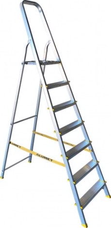 Стремянка алюминиевая АЛЮМЕТ АРА 7007 7 ступеней анодированная [APA7007]