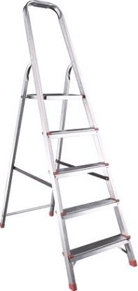 Стремянка стальная АЛЮМЕТ ZZ 405 оцинк 5-ти ст. оцинк ступень