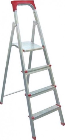 Стремянка стальная Biber 98104 4-х ступенчатая [тов-043127]