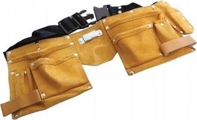 Сумка поясная Biber 96261 натуральная кожа, 2 скобы [тов-093085]