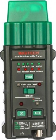 Тестер трассоискатель MASTECH MS6813T с генератором сигнала [13-1221]