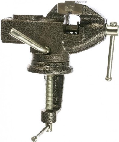 Тиски Biber Профи 85887 настольные, поворотные с наковальней 65мм [тов-125013]