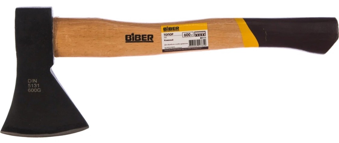 Топор Biber Премиум 85111 кованый 0,6кг [тов-085211]