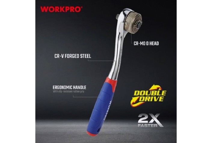 Трещотка WORKPRO WP271013 3/8" 2х скорость Трещотка WORKPRO WP271013 3/8" 2х скорость