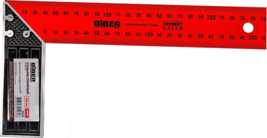 Угольник Biber 40536 ЭКСПЕРТ столярный 250мм [тов-157074]