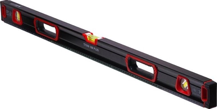 Уровень строительный ADA TITAN 100 PLUS магнитный (противоударный) [А00512]