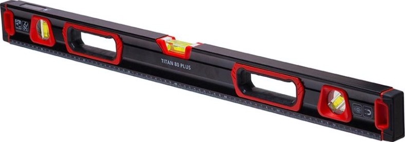 Уровень строительный ADA TITAN 80 PLUS магнитный (противоударный) [А00511]