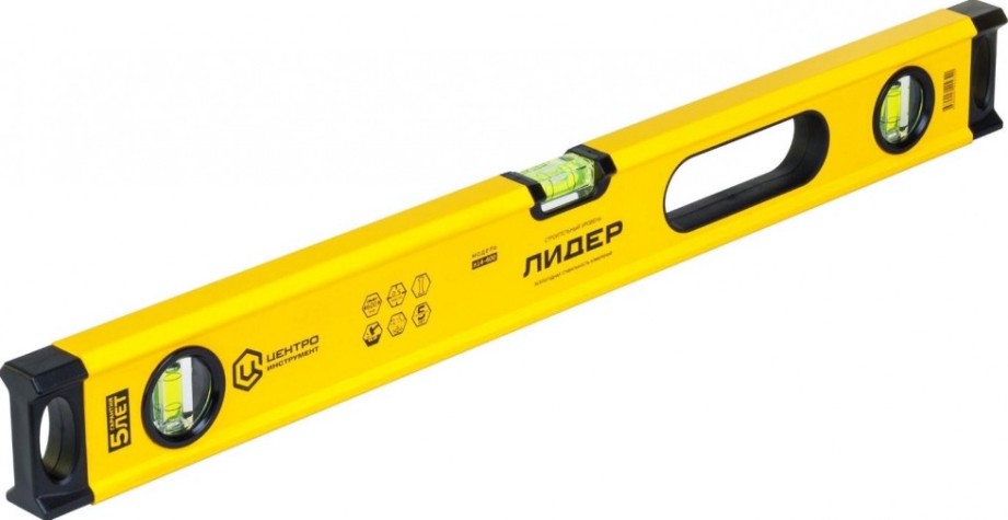 Уровень строительный ЦЕНТРОИНСТРУМЕНТ "ЛИДЕР" 1200 мм Л14-1200 [Л14-1200]