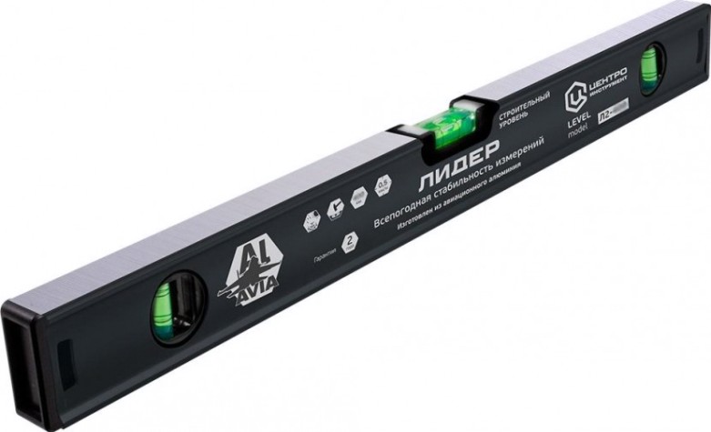 Уровень строительный ЦЕНТРОИНСТРУМЕНТ "ЛИДЕР" 1500 мм Л14-1500 [Л14-1500]