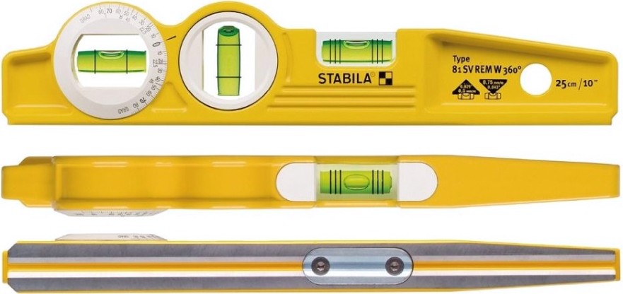 Уровень строительный STABILA тип 81SV REM W360 25 см 16670 [16670]