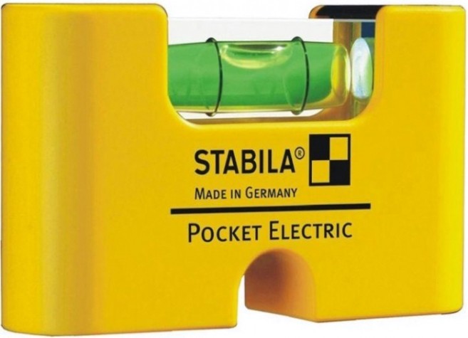 Уровень строительный STABILA тип Pocket Electric с чехлом на пояс в блистере 18115 [18115]