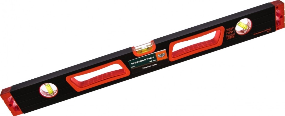 Уровень строительный ВАРЯГ 40362 КТ 60-1 600мм усиленный [тов-165905]