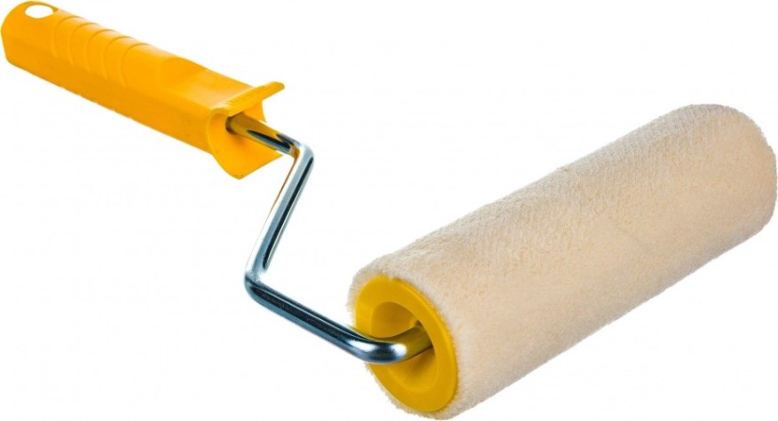 Валик малярный стержневой Biber 32504 велюр, ворс 4мм, 230мм [Тов-067404]