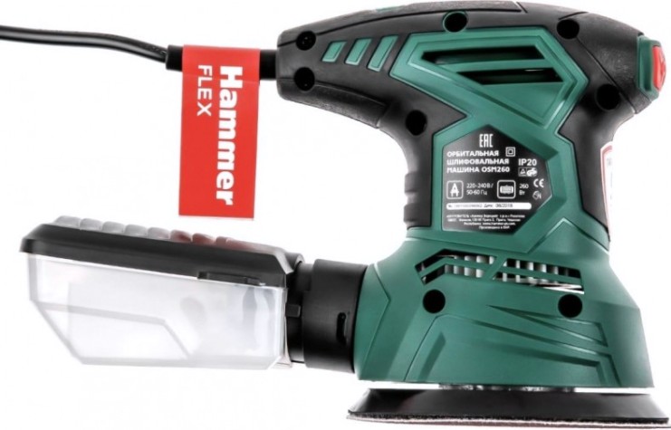 Виброшлифмашина эксцентриковая сетевая Hammer OSM260 125мм [168-009]