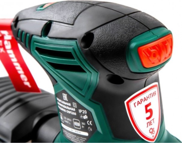 Виброшлифмашина эксцентриковая сетевая Hammer OSM260 125мм [168-009]