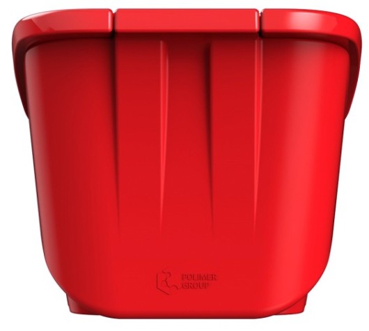 Ящик для песка и химикатов POLIMER GROUP 90 л с крышкой [красный]