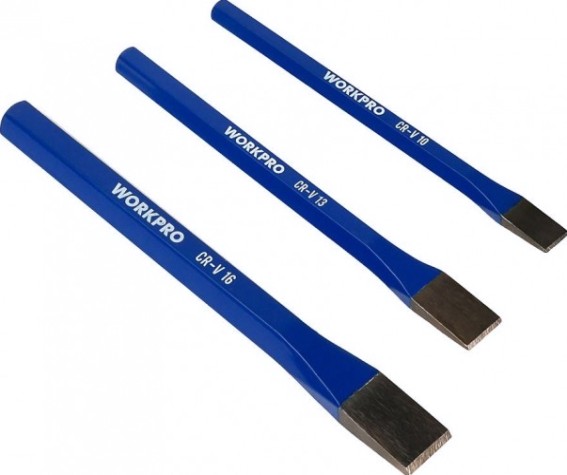 Зубило WORKPRO WP201302 по бетону 3шт набор Зубило WORKPRO WP201302 по бетону 3шт набор